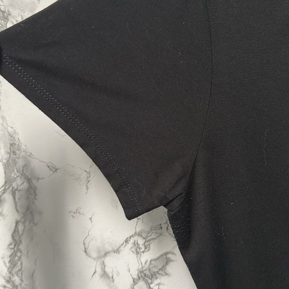 Colleen Lopez Women’s Black Short Sleeves V Neck Top Size L - Picture 5 of 9